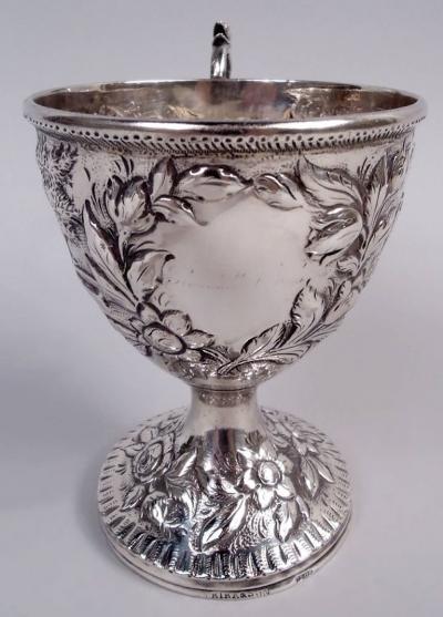 S Kirk Son Inc Antique Kirk Baltimore Victorian Silver Tower Flower Youth Cup