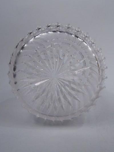  S Kirk Son Inc Antique Kirk Edwardian Sterling Silver Cut Glass Tobacco Jar