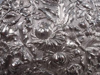  S Kirk Son Inc Antique Kirk Edwardian Sterling Silver Cut Glass Tobacco Jar