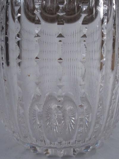  S Kirk Son Inc Antique Kirk Edwardian Sterling Silver Cut Glass Tobacco Jar
