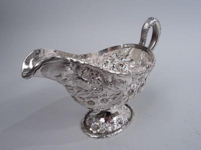  S Kirk Son Inc Kirk Edwardian Baltimore Repousse Sterling Silver Gravy Boat