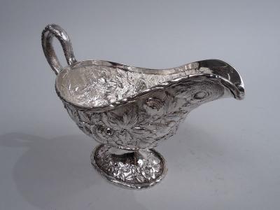  S Kirk Son Inc Kirk Edwardian Baltimore Repousse Sterling Silver Gravy Boat