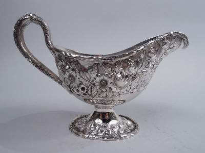  S Kirk Son Inc Kirk Edwardian Baltimore Repousse Sterling Silver Gravy Boat