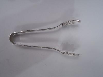  S Kirk Son Inc Pair of Kirk Repousse Sterling Silver Ice Tongs