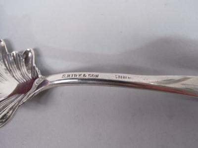  S Kirk Son Inc Pair of Kirk Repousse Sterling Silver Ice Tongs