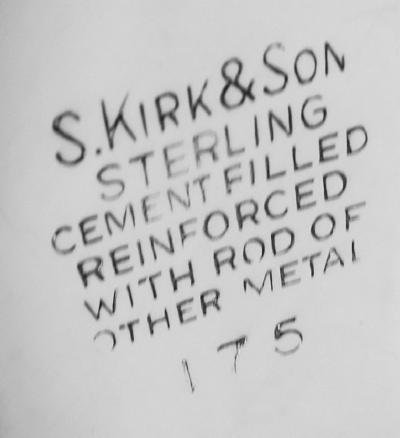  S Kirk Son Inc Pair of Kirk Traditional Baltimore Repousse 3 Light Candelabra