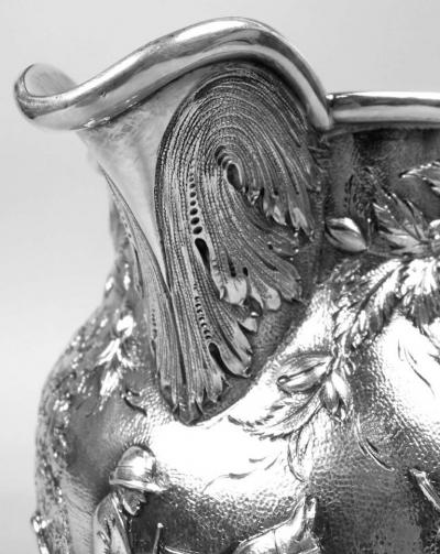  S Kirk Son Inc Superb Kirk Baltimore Pictorial Water Pitcher with Horse Hunter