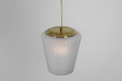  S hk liikkeiden Oy Brass Pendant Light for PSO Pohjoismainen S hk Oy Finland Mid 20th Century