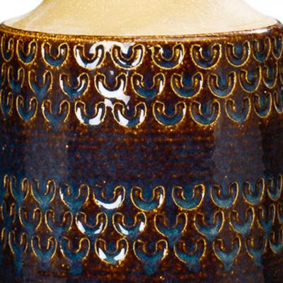  S holm Ceramics Tall table lamp with luster glaze by S holm