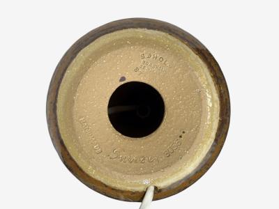  S holm Stent j Soholm ceramics Joseph Simon Danish Modern Table Lamp Beige Stoneware Denmark 1960s