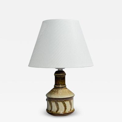  S holm Stent j Soholm ceramics Joseph Simon Danish Modern Table Lamp Beige Stoneware Denmark 1960s