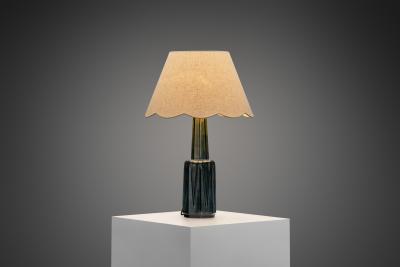  S holm Stent j Soholm ceramics Large Model 1033 Ceramic Table Lamp by S holm Stent j Denmark 1960s