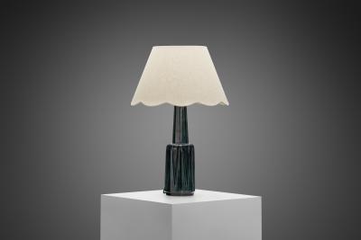  S holm Stent j Soholm ceramics Large Model 1033 Ceramic Table Lamp by S holm Stent j Denmark 1960s