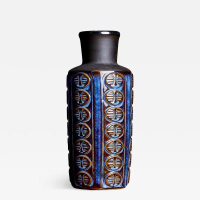  S holm Stent j Soholm ceramics Large Soholm Vase 3347 in classic blue made in Denmark 1960s