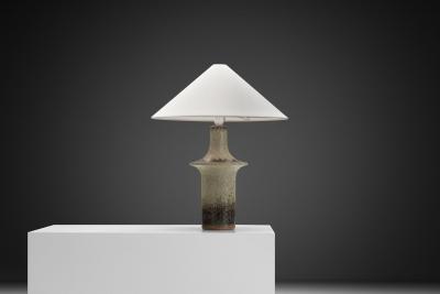  S holm Stent j Soholm ceramics Model 1080 Glazed Stoneware Table Lamp by S holm Denmark 1960s