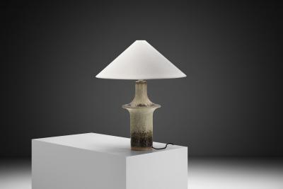  S holm Stent j Soholm ceramics Model 1080 Glazed Stoneware Table Lamp by S holm Denmark 1960s