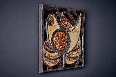  S holm Stent j Soholm ceramics Noomi Backhausen Ceramic Wall Mural with Bird Motif 1 by S holm