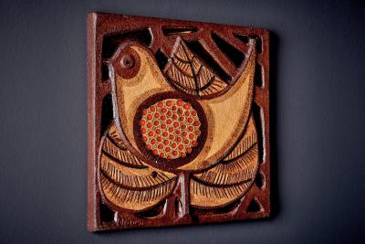  S holm Stent j Soholm ceramics Noomi Backhausen Ceramic Wall Mural with Bird Motif 2 by S holm