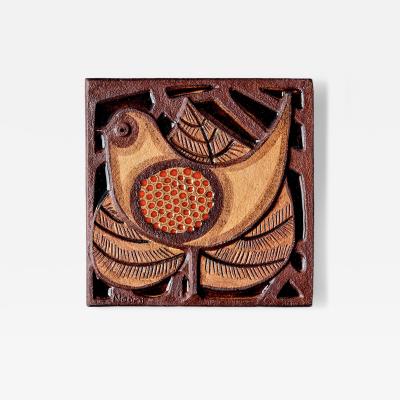  S holm Stent j Soholm ceramics Noomi Backhausen Ceramic Wall Mural with Bird Motif 2 by S holm