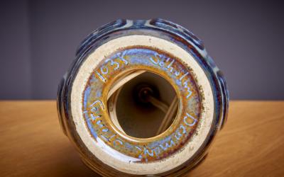  S holm Stent j Soholm ceramics Pair of Ceramic Table Lamps by Soholm Denmark 1960s