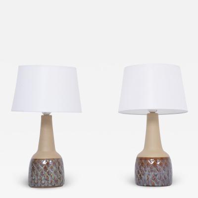  S holm Stent j Soholm ceramics Pair of Midcentury Handmade Table Lamps Model 3012 by Einar Johansen for Soholm