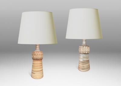  S holm Stent j Soholm ceramics Pair of Table Lamps by Arne Finne for S holm