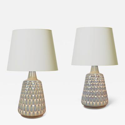  S holm Stent j Soholm ceramics Pair of Table Lamps by Einar Johansen for S holm Stent j
