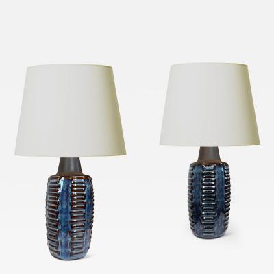  S holm Stent j Soholm ceramics Pair of Table Lamps by Einar Johansen for S holm Stent j