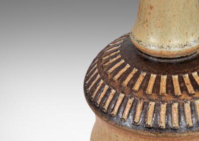  S holm Stent j Soholm ceramics Pair of Table Lamps by Joseph Simon for S holm