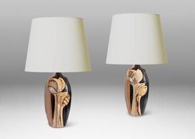  S holm Stent j Soholm ceramics Pair of Table Lamps by Noomi Backhausen for S holm