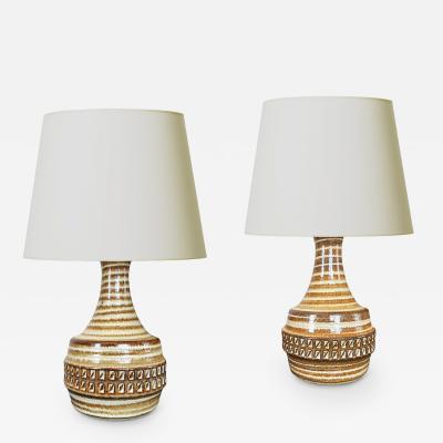  S holm Stent j Soholm ceramics Pair of Table Lamps by S holm Stent j
