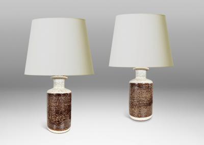  S holm Stent j Soholm ceramics Pair of Table Lamps by S holm Stent j