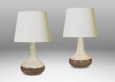  S holm Stent j Soholm ceramics Pair of Table Lamps by S holm Stent j