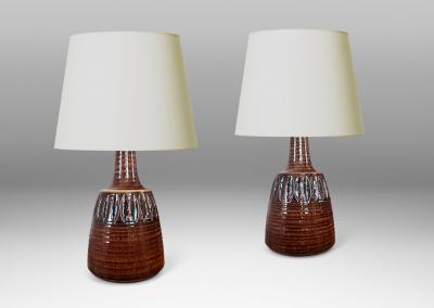  S holm Stent j Soholm ceramics Pair of Table Lamps by S holm Stent j attrib 