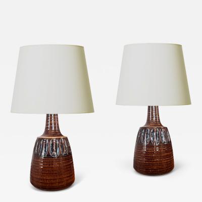  S holm Stent j Soholm ceramics Pair of Table Lamps by S holm Stent j attrib 