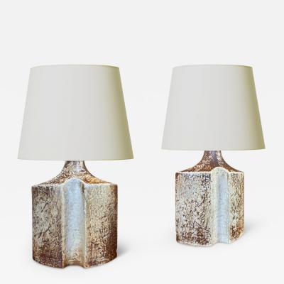  S holm Stent j Soholm ceramics Pair of table lamps by Haico Nitzsche for S holm
