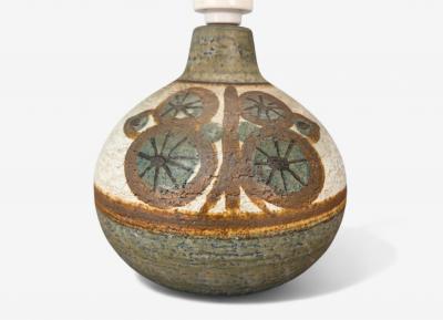  S holm Stent j Soholm ceramics S holm Keramik Danish Modern Beige Stoneware Table Lamp Denmark 1960s