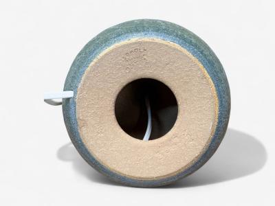  S holm Stent j Soholm ceramics S holm Keramik Danish Modern Beige Stoneware Table Lamp Denmark 1960s