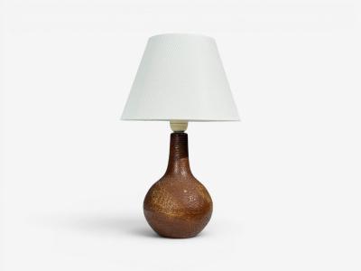  S holm Stent j Soholm ceramics S holm Stent j Danish Modern Table Lamp Burnt Orange Ceramic Denmark 1960s