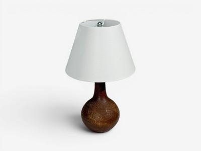  S holm Stent j Soholm ceramics S holm Stent j Danish Modern Table Lamp Burnt Orange Ceramic Denmark 1960s