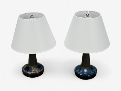  S holm Stent j Soholm ceramics S holm Stent j Glazed Stoneware Table Lamps Denmark 1970s