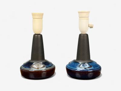  S holm Stent j Soholm ceramics S holm Stent j Glazed Stoneware Table Lamps Denmark 1970s