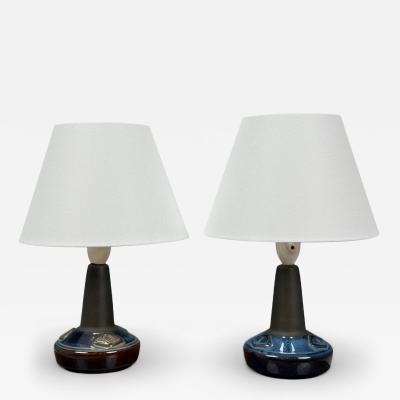  S holm Stent j Soholm ceramics S holm Stent j Glazed Stoneware Table Lamps Denmark 1970s