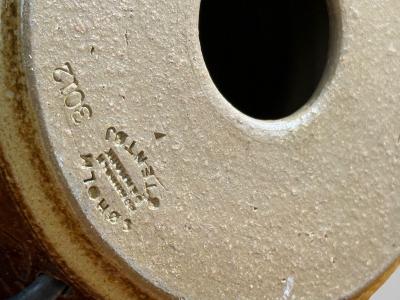  S holm Stent j Soholm ceramics S holm Stent j Table Lamp Brown Glazed Ceramic Denmark 1970s