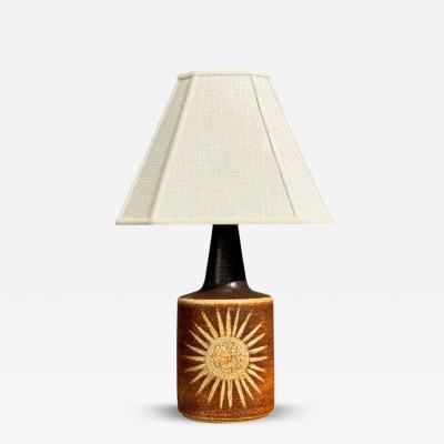  S holm Stent j Soholm ceramics S holm Stent j Table Lamp Brown Glazed Stoneware Denmark 1960s