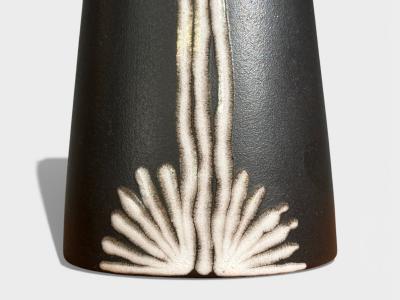  S holm Stent j Soholm ceramics S holm Stentoj Table Lamp Black Stoneware Denmark 1950s