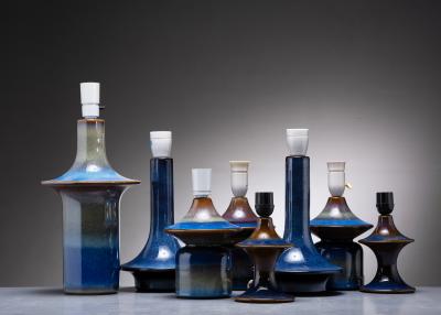  S holm Stent j Soholm ceramics Set of 8 table lamps by S holm