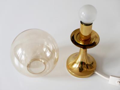  S lken Leuchten Lovely Mid Century Modern Brass Table Lamp by S lken Leuchten Germany 1960s