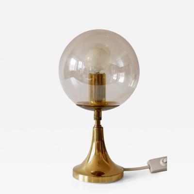  S lken Leuchten Lovely Mid Century Modern Brass Table Lamp by S lken Leuchten Germany 1960s