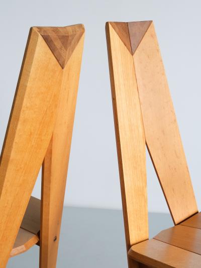  S ren Nissen Ebbe Gehl Set of Six S ren Nissen Ebbe Gehl Dining Chairs in Beech Seltz France 1980s